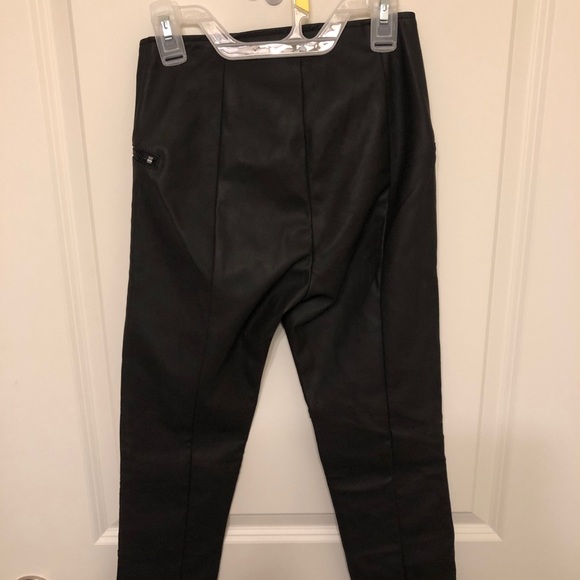 High waisted leather pants - Picture 4 of 4